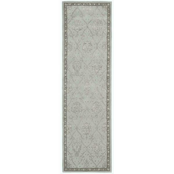 Nourison Regal Area Rug Collection Blue Cloud 2 ft 3 in. x 8 ft Runner 99446055019